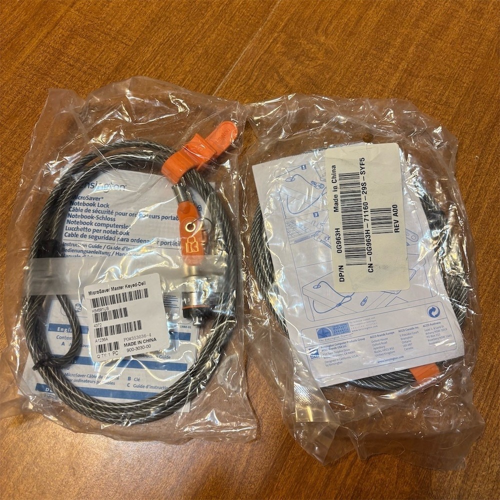 Kensington MicroSaver Master Keyed‎ Laptop Security Cable Lock for Dell (2)